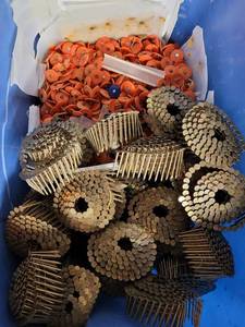 lot 293 image: LOT OF ASSORTED NAILS AS SHOWN.