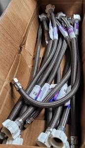 lot 294 image: LOT OF 12 NEW BRASS CRAFT 20 TOILET CONNECTORS AS SHOWN. (YOUR BID X 12)