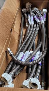 lot 295 image: LOT OF 12 NEW BRASS CRAFT 20 TOILET CONNECTORS AS SHOWN. (YOUR BID X 12)