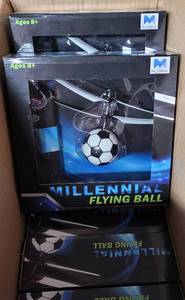 lot 305 image: LOT OF 8 MILLENIAL FLYING BALL TOYS IN UNOPENED PACKAGES AS SHOWN. (YOUR BID X 8)