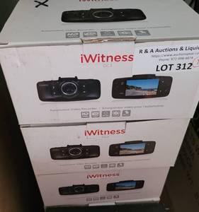 lot 312 image: LOT OF 6 UNIDEN iWITNESS DC3 AUTOMOTIVE VIDEO RECORDER CAMERAS IN BOXES AS SHOWN. (YOUR BID X 6)