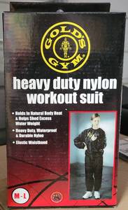 lot 317 image: GOLDS GYM HEAVY DUTY NYLON WORKOUT SUIT IN BOX AS SHOWN.