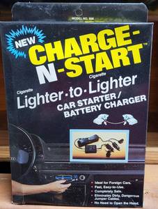 lot 326 image: CASE OF 48 CHARGE-N START LIGHTER TO LIGHTER CAR STARTERBATTERY CHARGER MODEL 808 IN BOXES AS SHOWN. (YOUR BID X 48)