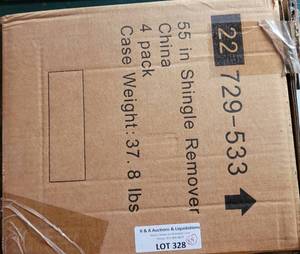 lot 328 image: LOT OF 4 NEW HDX 55 SHINGLE REMOVERS AS SHOWN. (YOUR BID X 4)