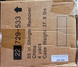 lot 329 image: LOT OF 4 NEW HDX 55 SHINGLE REMOVERS AS SHOWN. (YOUR BID X 4)