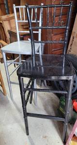 lot 336 image: LOT OF 2 HIGH STOOLS IN STYLE, COLOR, AND CONDITION SHOWN. (YOUR BID X 2)