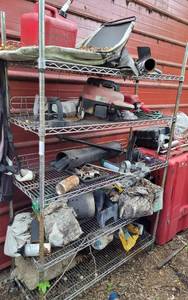 lot 346 image: METRO RACK WITH CONTENTS AS SHOWN.