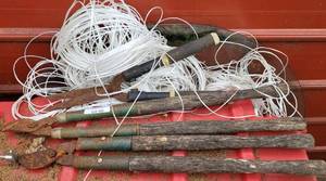 lot 350 image: PRUNERS AND TWINE AS SHOWN.