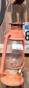 lot 397 image: VINTAGE OIL LANTERN AS SHOWN.