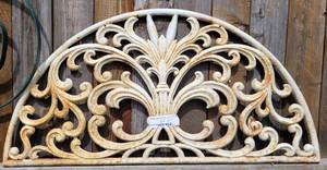 lot 412 image: VINTAGE CAST IRON WALL DECOR AS SHOWN.