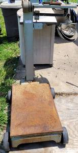 lot 457 image: VINTAGE DETECTO SCALE WITH WEIGHTS AND BASKETS AS SHOWN.