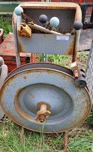 lot 477 image: STRAPPING DISPENSER CART WITH TOOLS AS SHOWN.