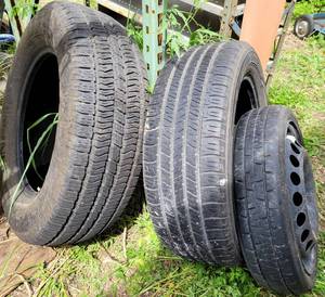 lot 486 image: LOT OF TIRES IN ASSORTED SIZESBRANDS AS SHOWN.