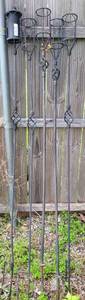 lot 508 image: LOT OF 5 METAL TIKKI TORCHES STANDS AS SHOWN. (YOUR BID X 5)
