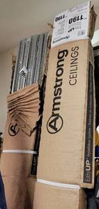 lot 584 image: LOT OF 2 BOXES OF ARMSTRONG CEILINGS EASY UP 8-FT TRACKS BP1190 AS SHOWN. 20 PCS PER BOX. (YOUR BID X 2) SEARCH THESE UP