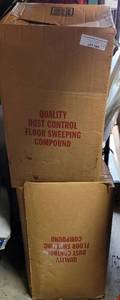 lot 589 image: LOT OF 2 BOXES OF QUALITY DUST CONTROL FLOOR SWEEPING COMPOUND AS SHOWN. (YOUR BID X 2)