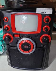 lot 621 image: iLIVE KARAOKE PARTY MACHINE MODEL IJMB485B AS SHOWN.