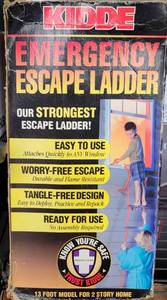 lot 632 image: KIDDE EMERGENCY ESCAPE LADDER IN BOX AS SHOWN.