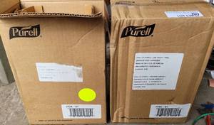lot 638 image: LOT OF 2 PURELL ES8 TOUCH-FREE GRAPHITE SOAP DISPENSERS 7734-01 IN BOXES AS SHOWN. (YOUR BID X 2)