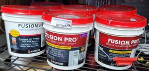 lot 663 image: LOT OF 6 FUSION PRO SINGLE COMPONENT GROUT ONE GALLON PAILS AS SHOWN. (YOUR BID X 6)