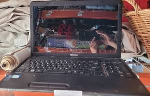 lot 666 image: TOSHIBA SATELLITE LAPTOP MODEL C655-S5049 AS SHOWN.