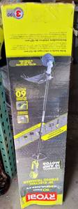 lot 674 image: RYOBI 18 ELECTRIC STRING TRIMMER IN BOX AS SHOWN.