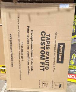 lot 676 image: PANTSSAVER CUSTOM FIT CARMATS FOR 2012 MITSUBISHI ECLIPSE IN BOX AS SHOWN.