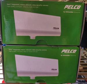 lot 695 image: LOT OF 2 PELCO SARIX IL10 SERIES IP CAMERAS IN BOXES AS SHOWN. (YOUR BID X 2)