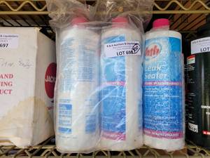 lot 698 image: LOT OF 10 BOTTLES OF LEAK SEALER POOL MAINTENACE AS SHOWN. (YOUR BID X 10)