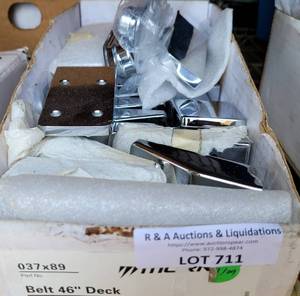 lot 711 image: LOT OF MOTORCYCLE PARTS AS SHOWN.