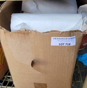 lot 718 image: BOX OF CHIROPRACTIC HEADREST PAPER ROLLS IN CONDITION SHOWN.