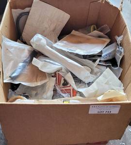lot 733 image: LOT OF MOTORCYCLE PARTS AS SHOWN.