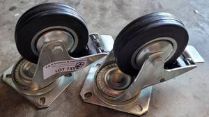 lot 735 image: LOT OF 2 CASTERS AS SHOWN. (YOUR BID X 2)