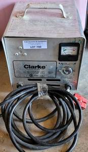 lot 740 image: CLARK 24 VOLT BATTERY CHARGER AS SHOWN.