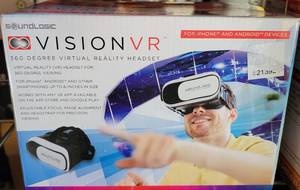 lot 748 image: VIDION VR 360 DEGREE VIRTUAL REALITY HEADSET IN BOX AS SHOWN.