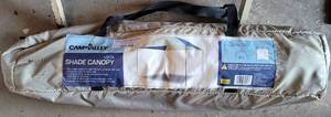 lot 765 image: CAMPVALLEY 10FT X 10FT SHADE CANOPY IN BAG AS SHOWN.