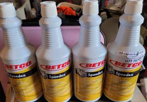 lot 767 image: LOT OF 4 NEW BOTTLES OF BETCO SPEEDEX READY TO USE CLEANERDEGREASER AS SHOWN. (YOUR BID X 4)