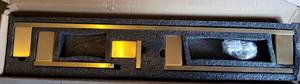 lot 771 image: BATHROOM BRASS WALL HANGERS SET B07SSXSP1D IN BOX AS SHOWN.