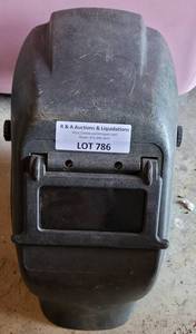 lot 786 image: WELDING PROTECTIVE HELMET AS SHOWN.