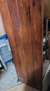 lot 836 image: ALL WOOD BENCH IN STYLE AND COLOR SHOWN.