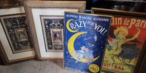 lot 850 image: LOT OF 4 FRAMED PRINTS AS SHOWN. (YOUR BID X 4)