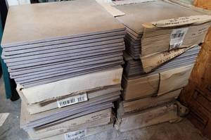 lot 859 image: LOT OF 8 BOXES OF VERANDA P501-GRAVEL 13 x 13 TILE AS SHOWN. (YOUR BID X 8)