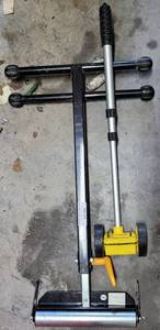 lot 893 image: STANLEY ROLATAPE MEASURING WHEEL PLUS WORKFORCE ADJUSTABLE ROLLER TOP SUPPORT STAND AS SHOWN. (YOUR BID X 2)
