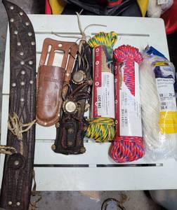 lot 941 image: ROPE AND SHEATS AS SHOWN.
