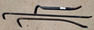 lot 1023 image: LOT OF 3 CROWBARS AS SHOWN. (YOUR BID X 3)