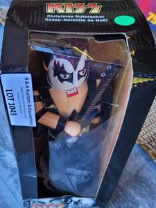 lot 1043 image: KISS GENE SIMMONS COLLECTIBLE NUTCRACKER IN ORIGINAL BOX AS SHOWN. APPROX. 11 HIGH.