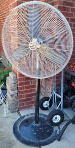 lot 22 image: HAMPTON BAY HIGH VELOCITY FAN MODEL FE-75LS1FO AS SHOWN.