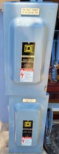 lot 1100 image: LOT OF 2 HEAVY DUTY ELECTRICAL SWITCH BOXES AS SHOWN. (YOUR BID X 2)