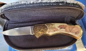 lot 1108 image: FRANKLIN MINT COLLECTION POCKET KNIFE AS SHOWN.