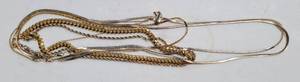lot 1114 image: ASSORTED GOLD TONE NECKLACES AS SHOWN.